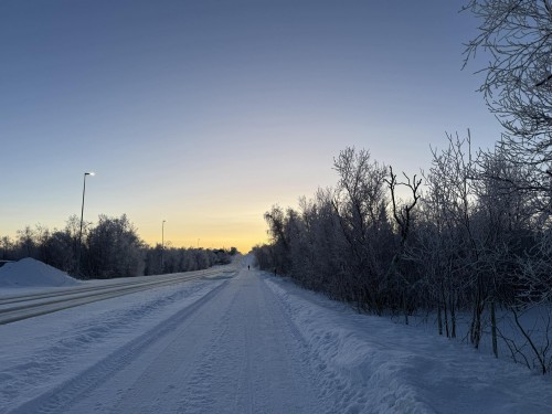 !En kald, men fint vinterdag i Porsanger. (Foto: Privat) 