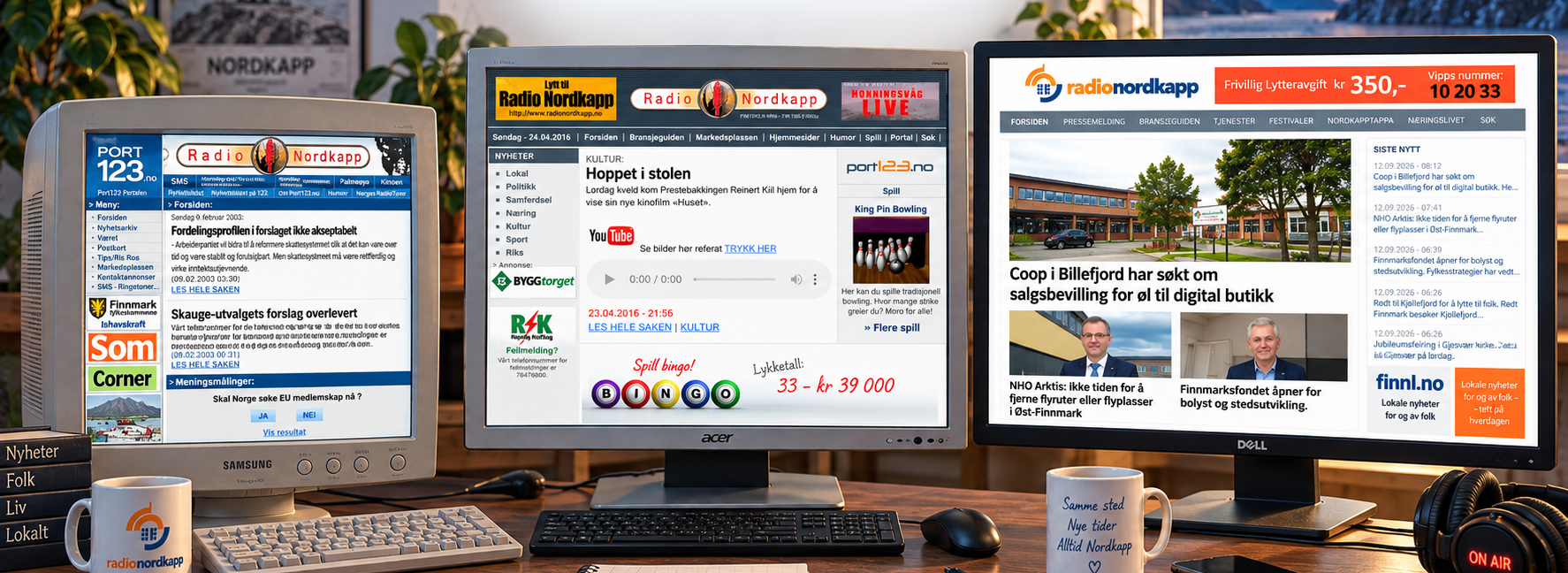 Radionordkapp.no gjennom tidene